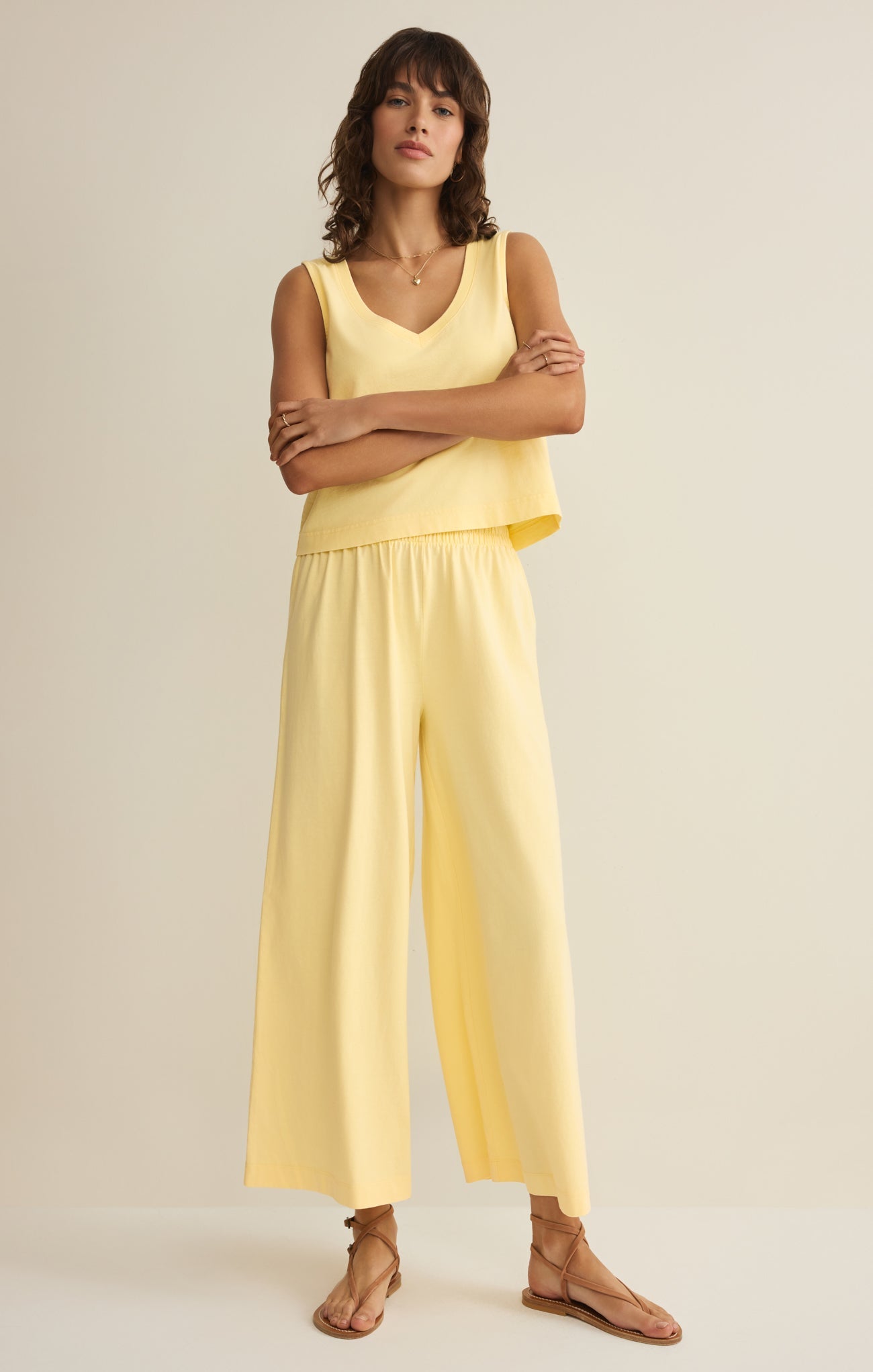Sloane V-Neck Cotton Jersey Tank