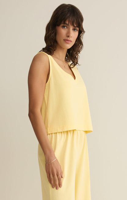 Sloane V-Neck Cotton Jersey Tank