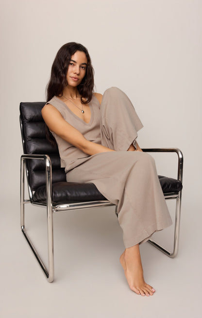 Sloane V-Neck Cotton Jersey Tank