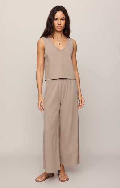 Sloane V-Neck Cotton Jersey Tank