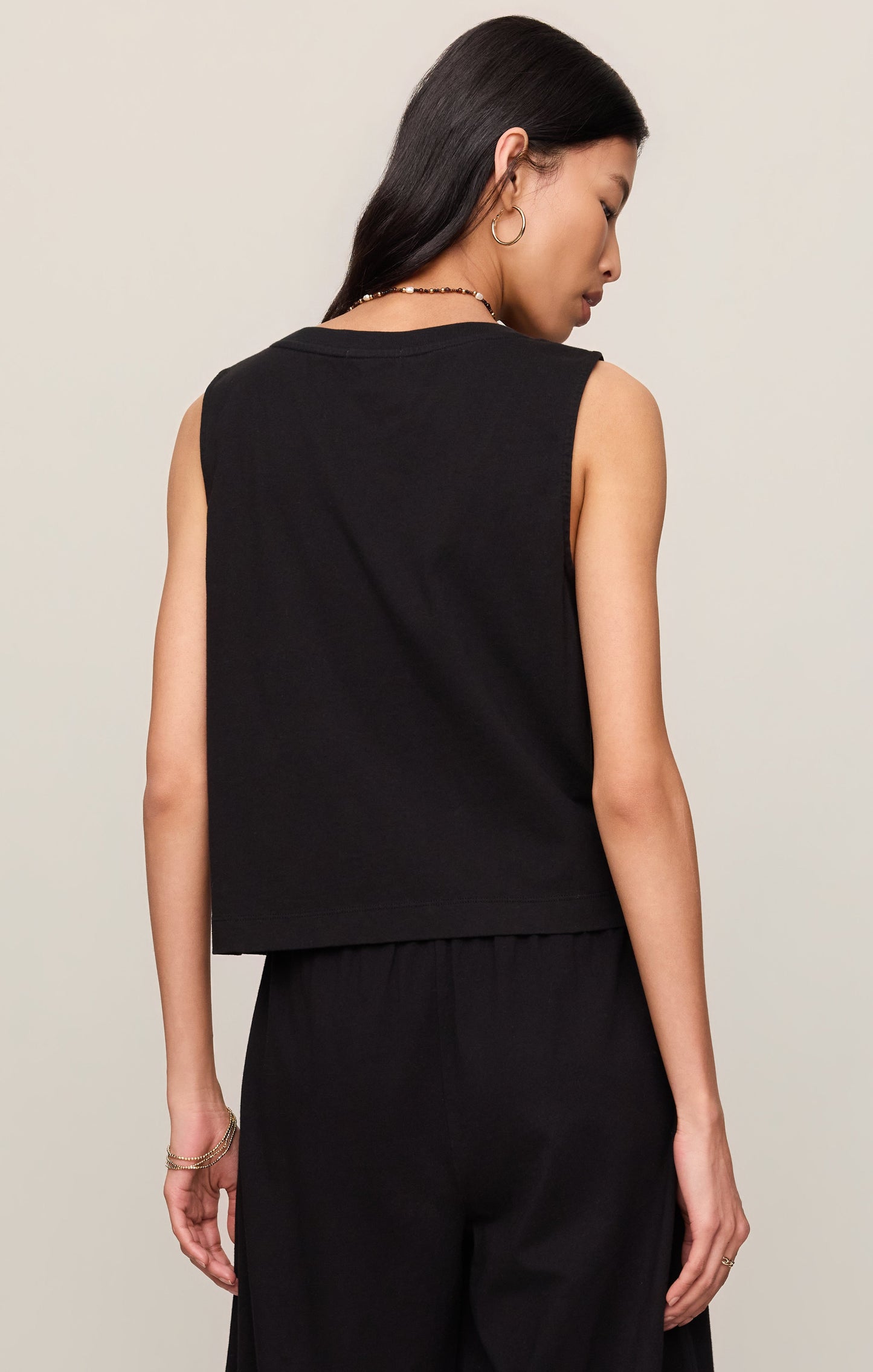 Sloane V-Neck Cotton Jersey Tank