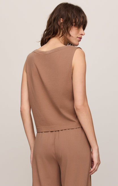 Sloane V-Neck Cotton Jersey Tank