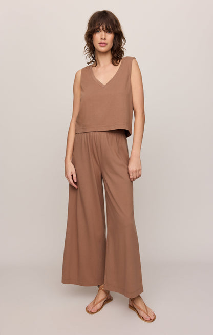Sloane V-Neck Cotton Jersey Tank