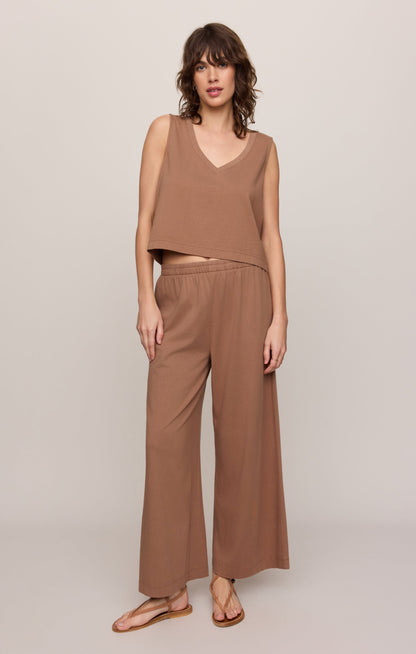 Sloane V-Neck Cotton Jersey Tank
