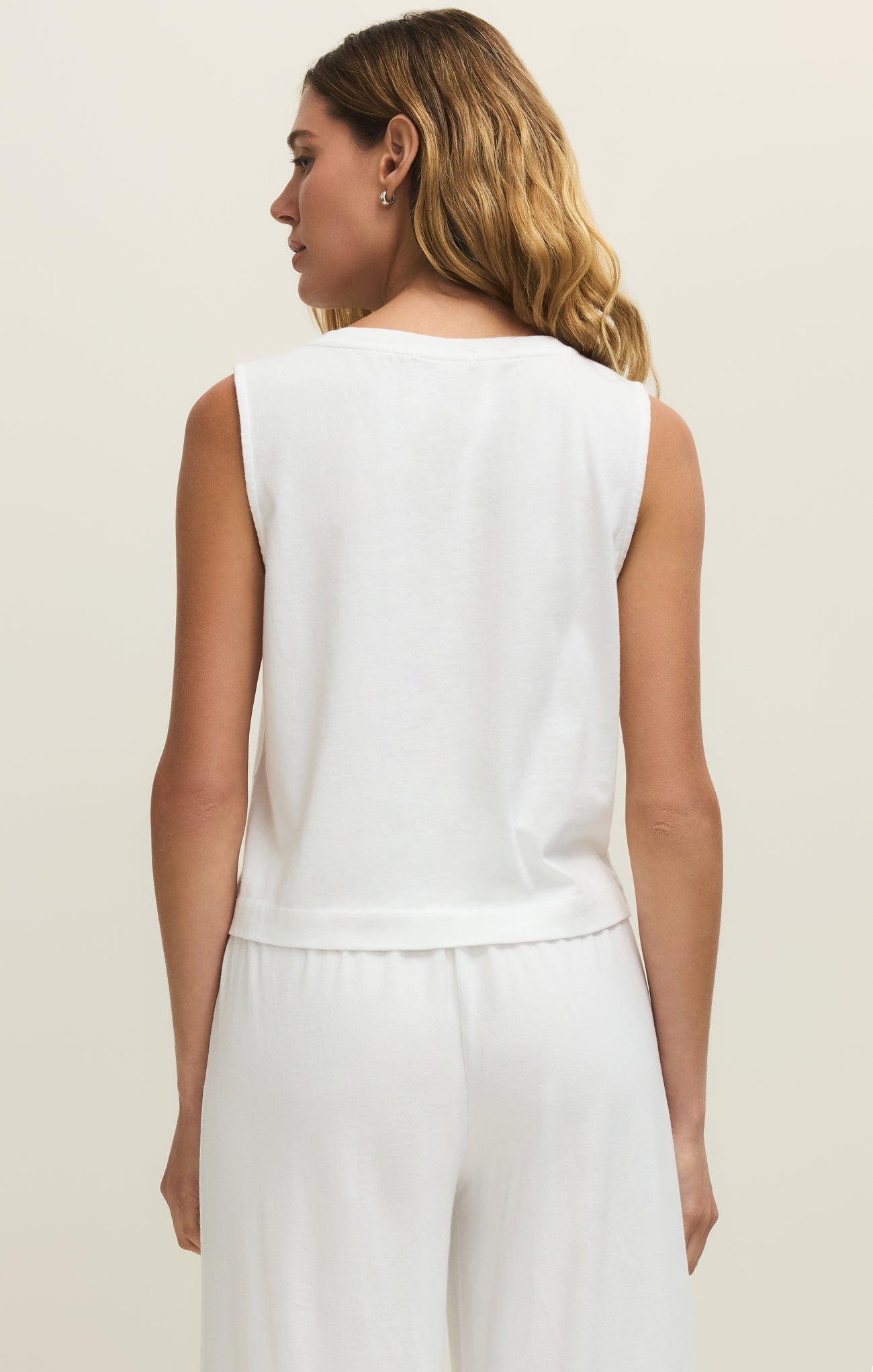 Sloane V-Neck Cotton Jersey Tank
