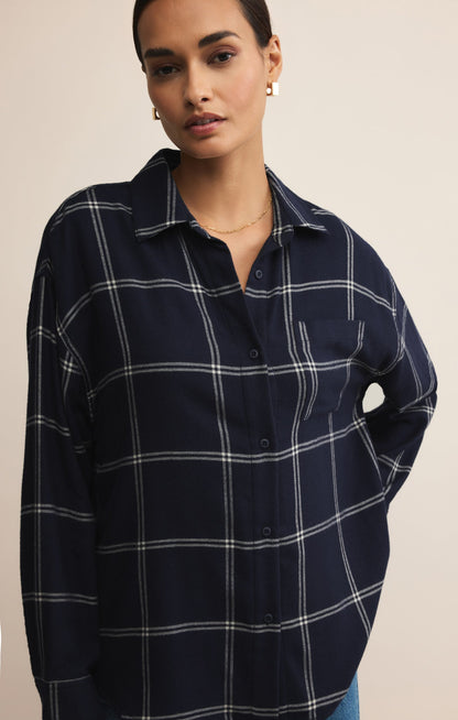 River Plaid Button Up