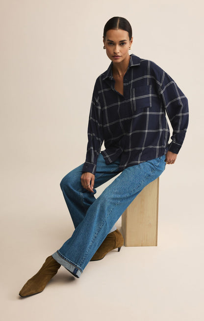 River Plaid Button Up