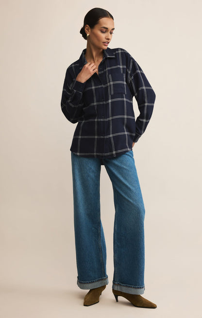 River Plaid Button Up