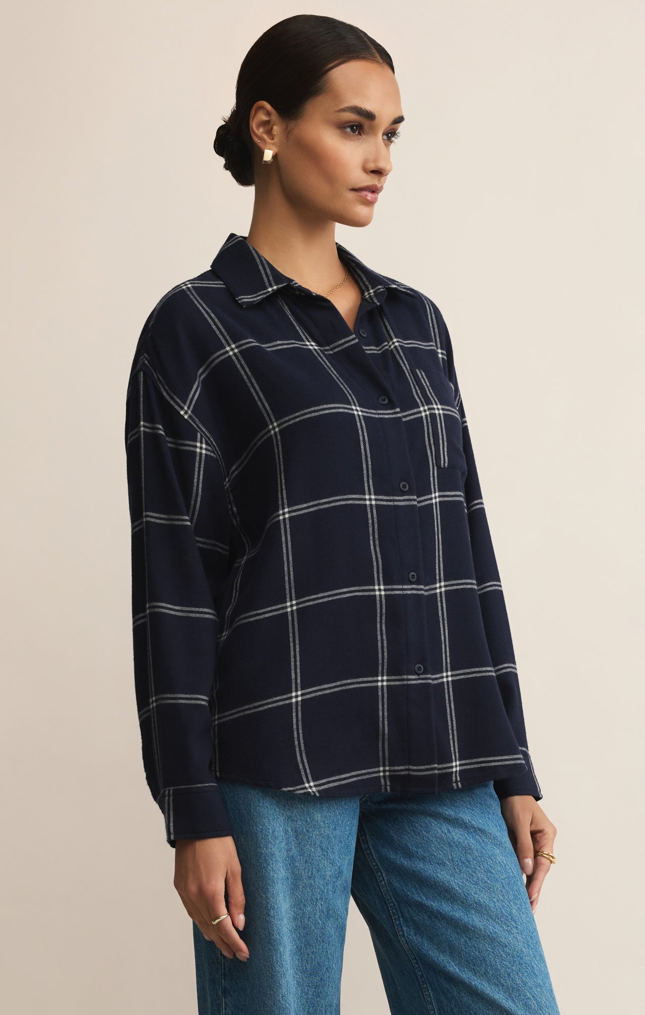 River Plaid Button Up