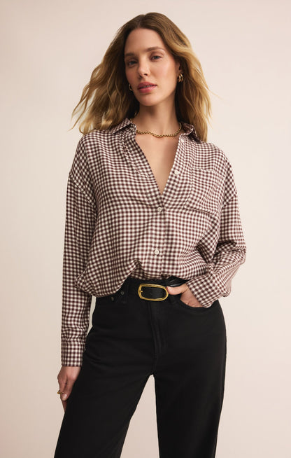 River Plaid Button Up