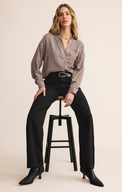 River Plaid Button Up