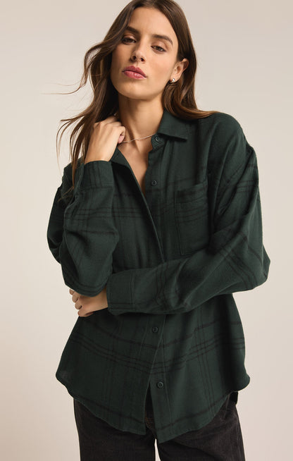 River Plaid Button Up