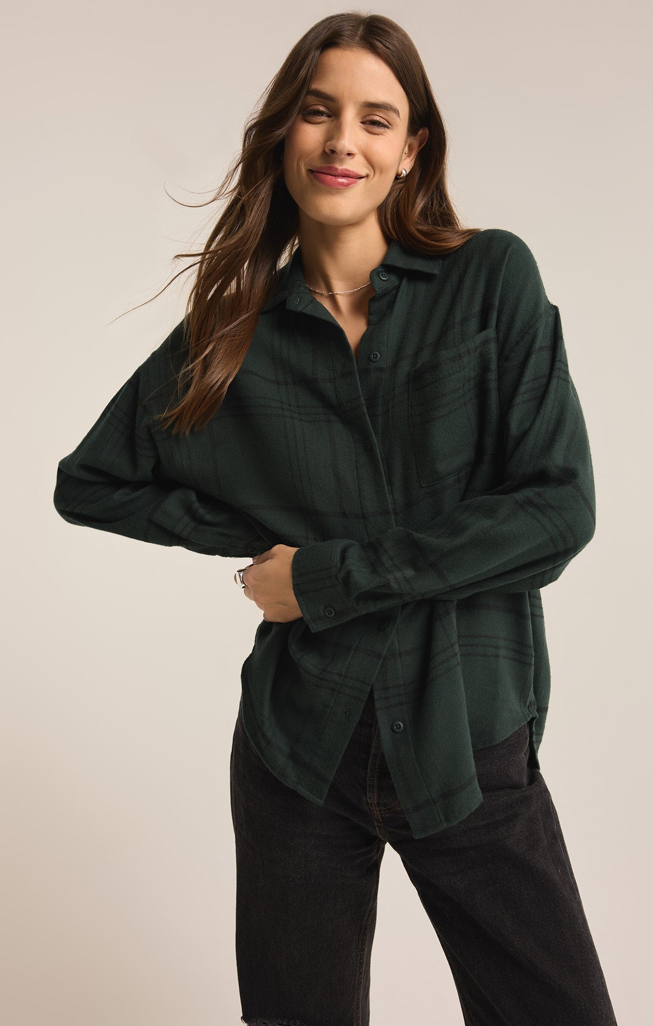 River Plaid Button Up