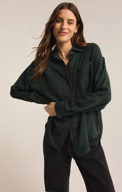 River Plaid Button Up