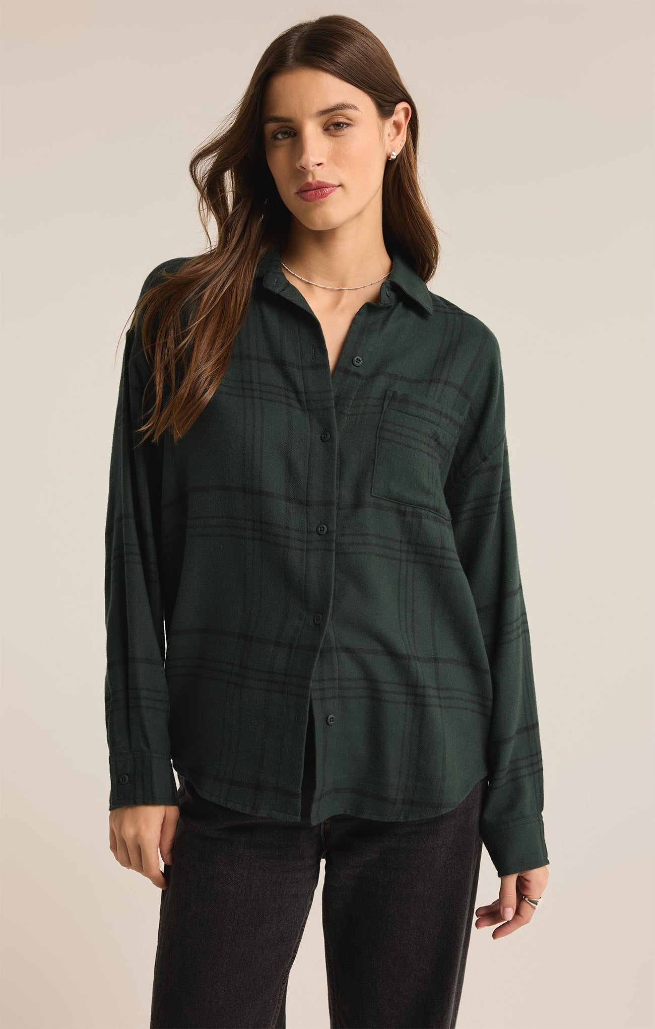 River Plaid Button Up