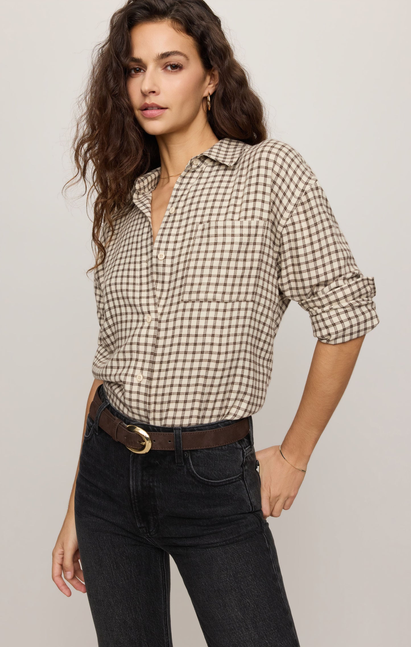 River Plaid Button Up
