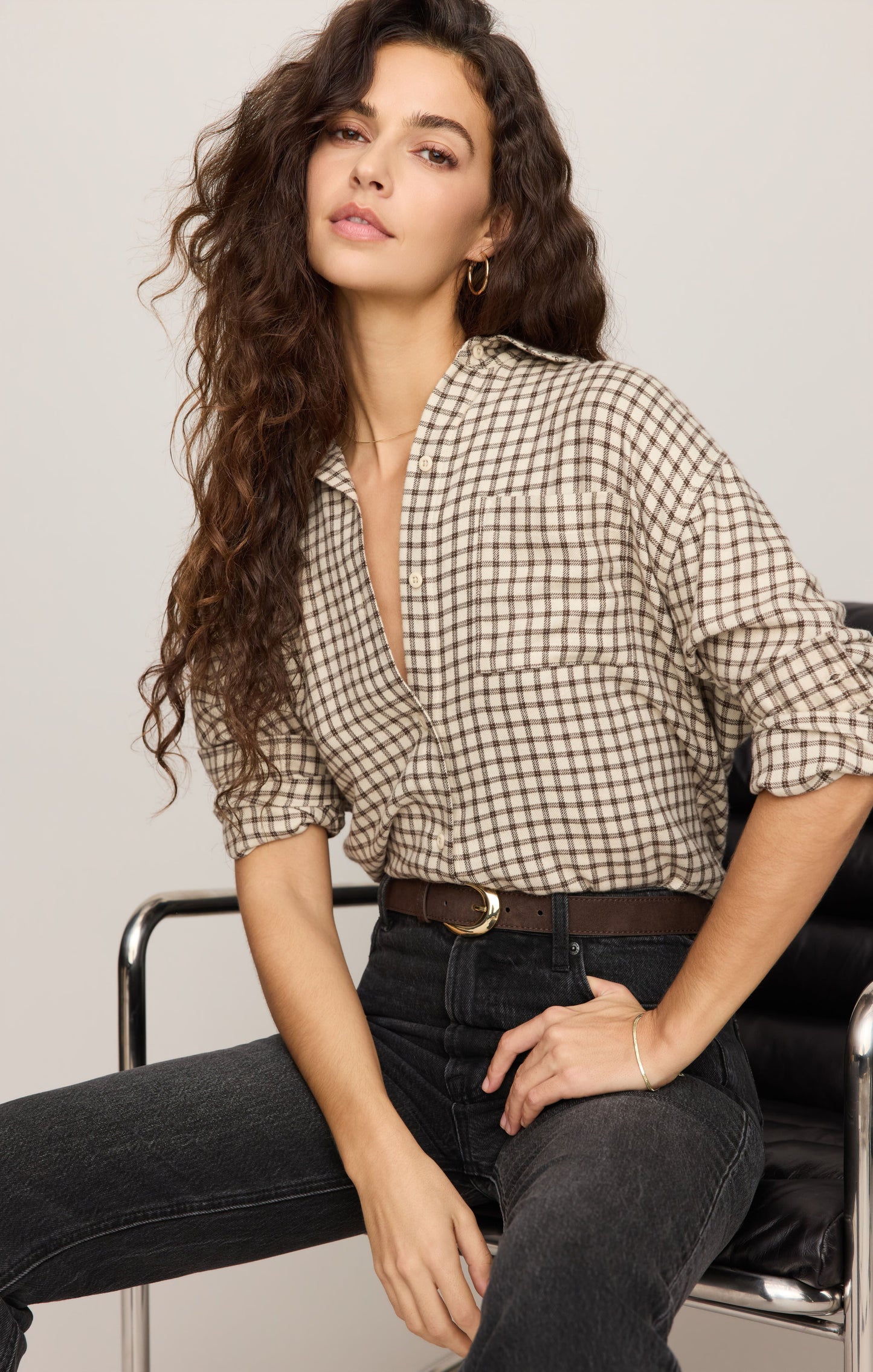 River Plaid Button Up