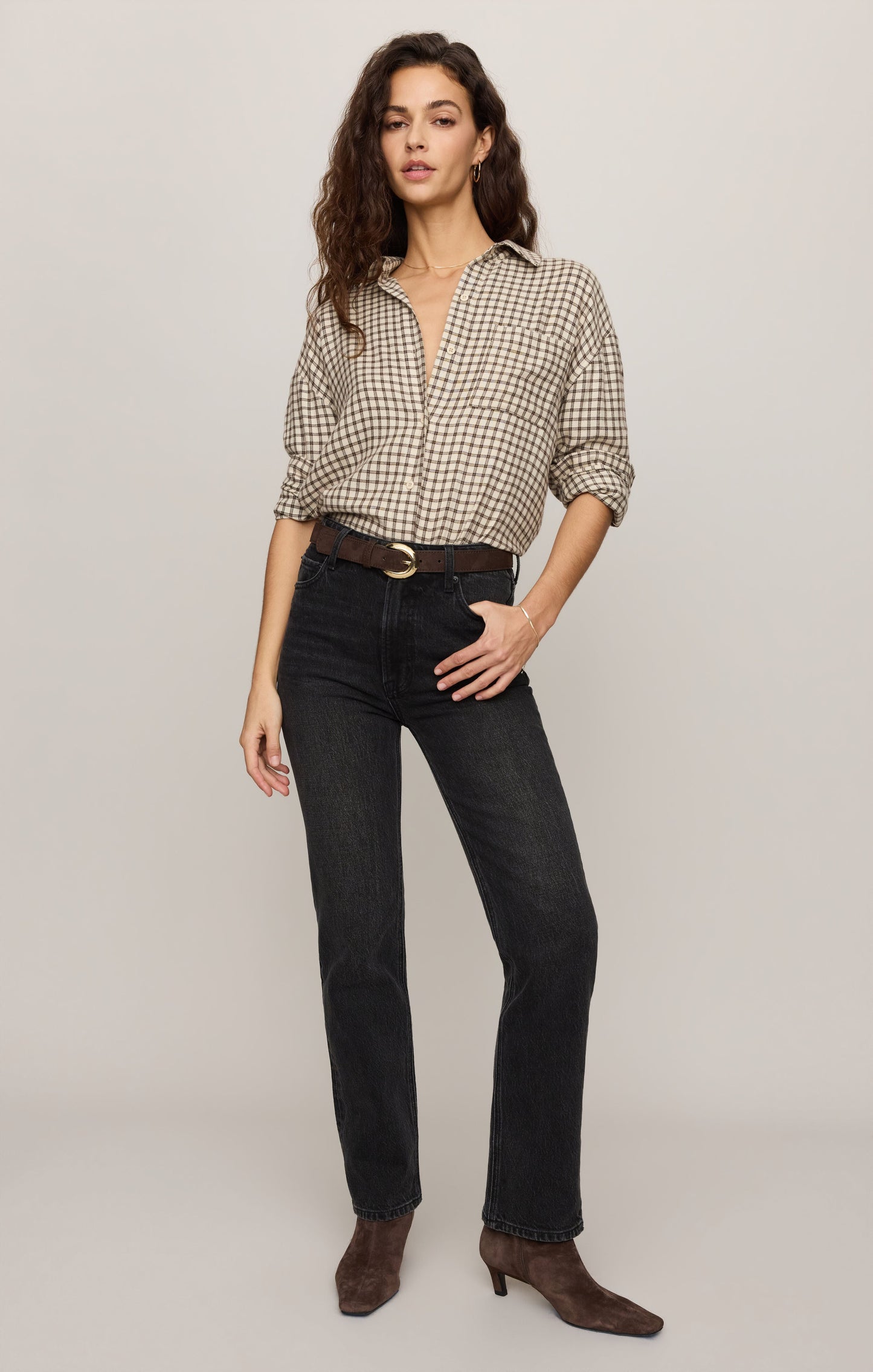 River Plaid Button Up
