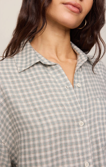 River Plaid Button Up