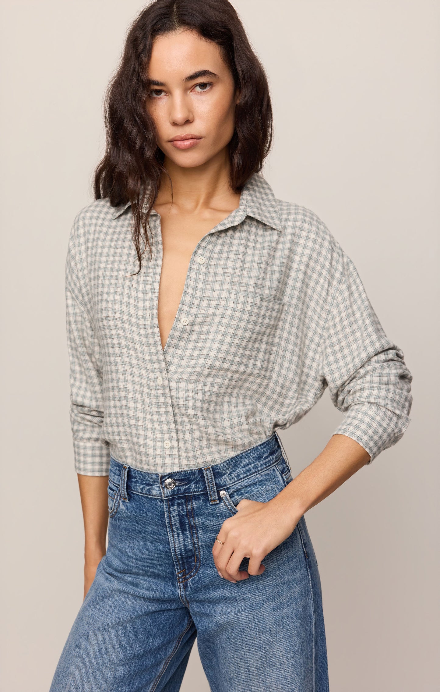River Plaid Button Up