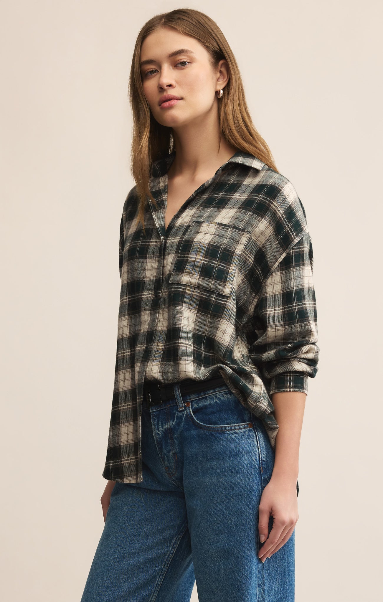 River Plaid Button Up