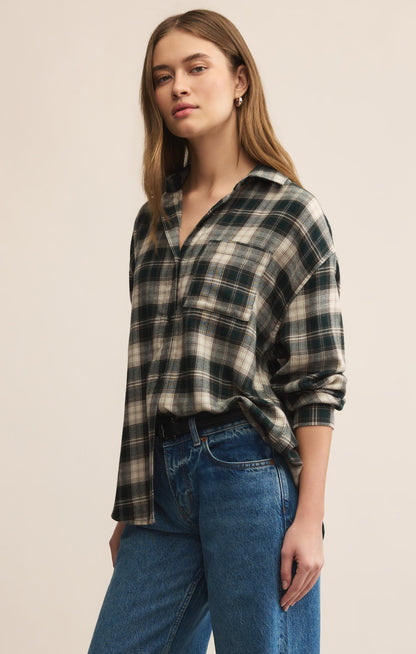 River Plaid Button Up