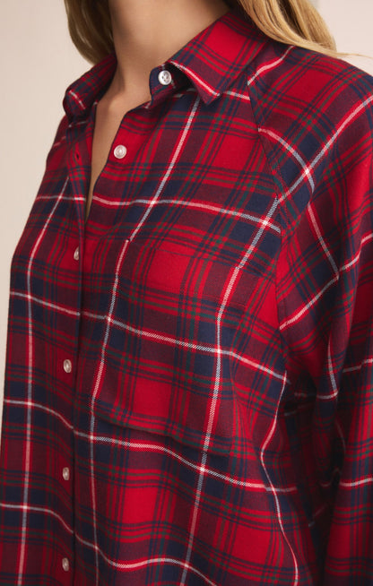 River Plaid Button Up