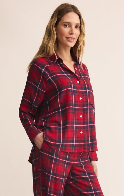 River Plaid Button Up