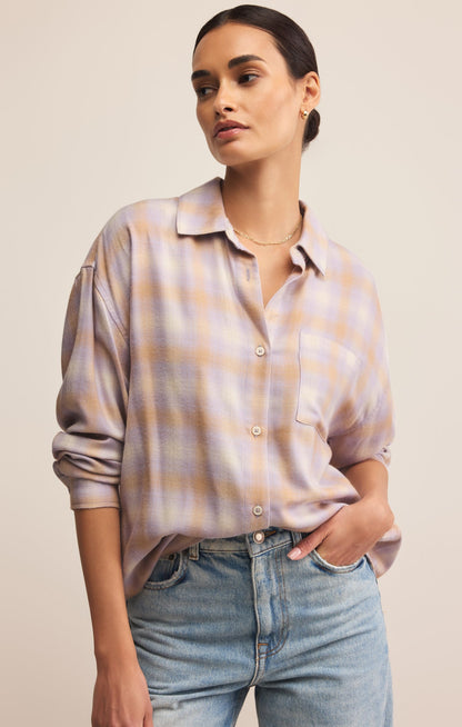 River Plaid Button Up