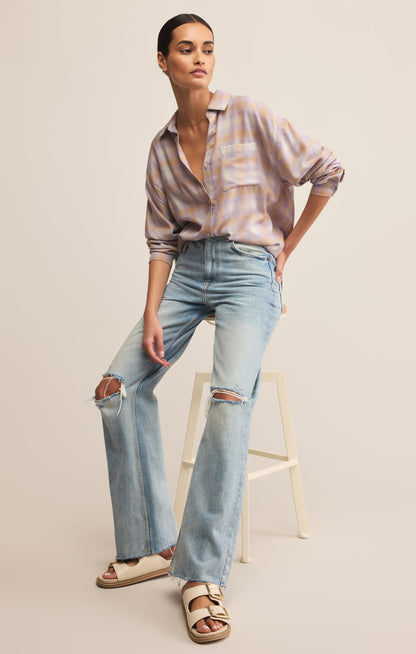 River Plaid Button Up