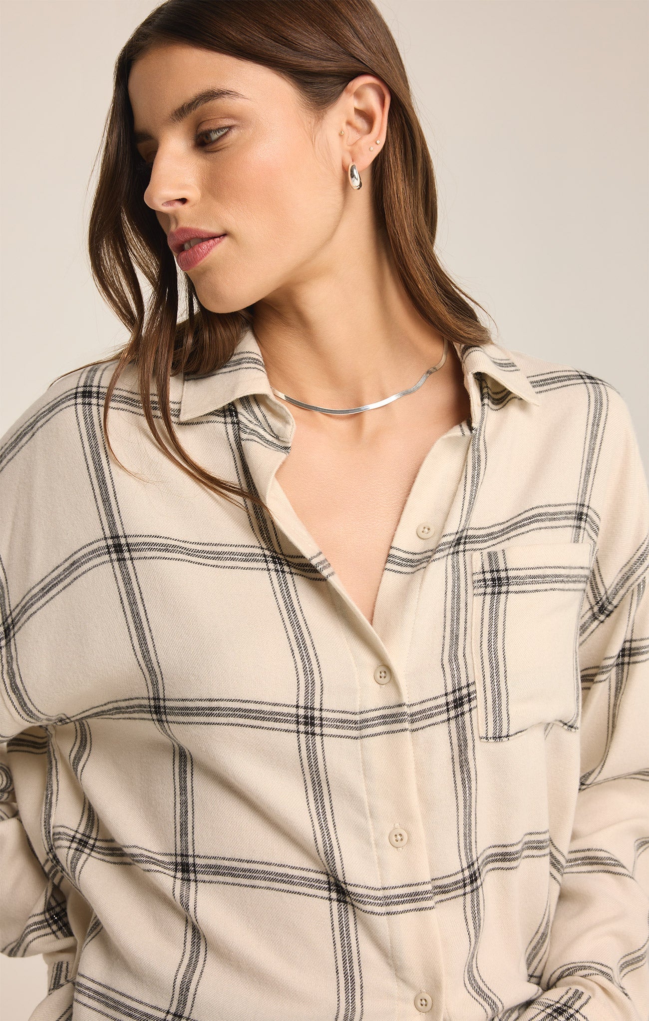 River Plaid Button Up