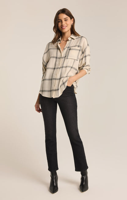River Plaid Button Up