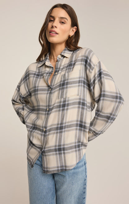 River Plaid Button Up