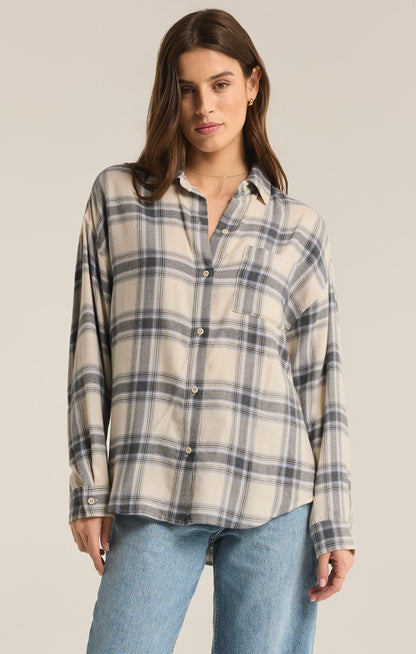 River Plaid Button Up
