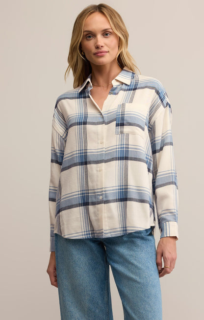 River Plaid Button Up