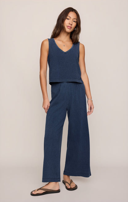 Sloane V-Neck Jersey Denim Tank