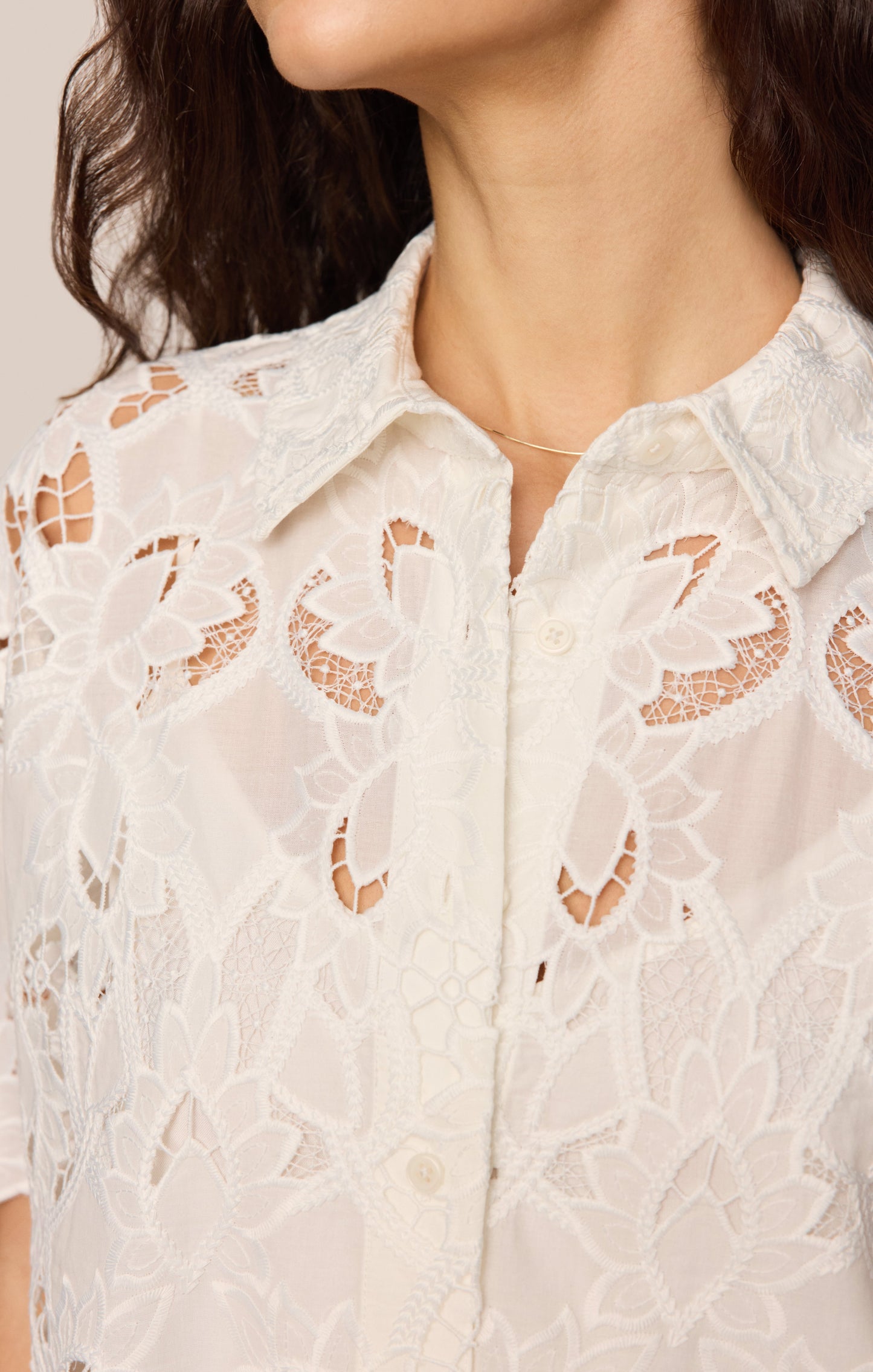 Midnight Embroidered Top