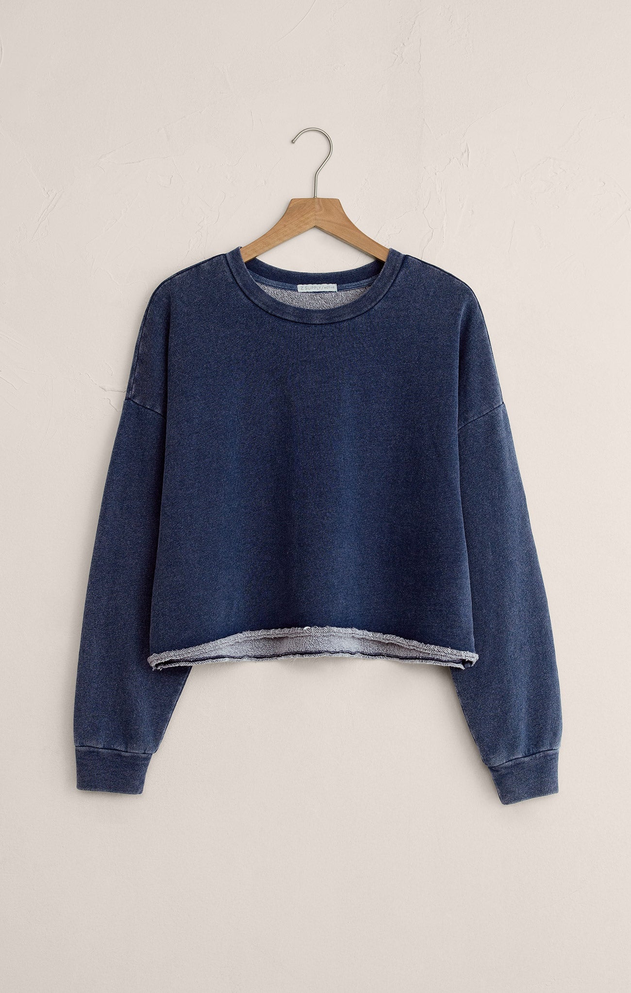 Circuit Knit Denim Sweatshirt