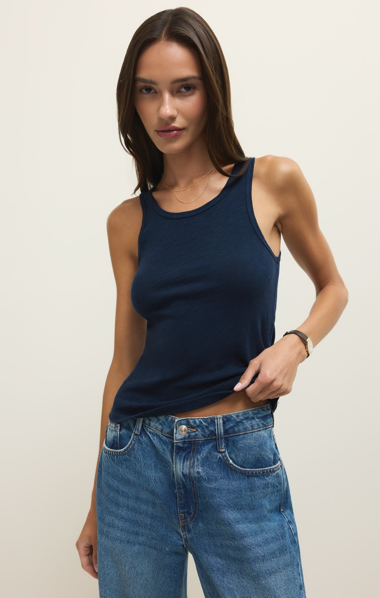 Classic Slub Scoop Tank