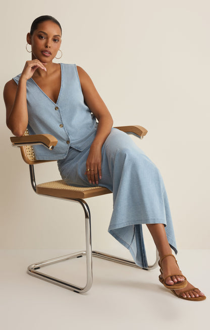Noelle Jersey Denim Tank