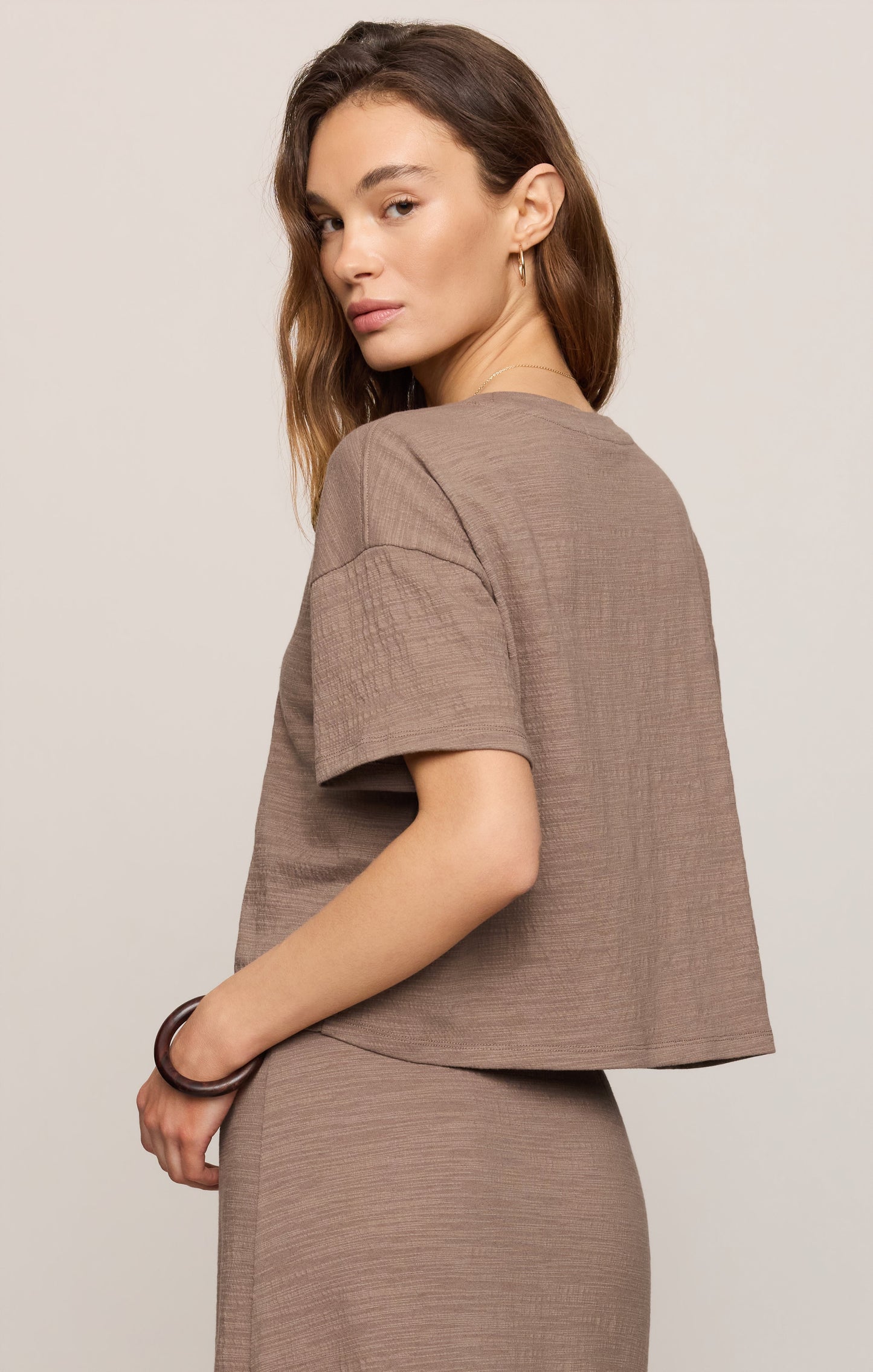 Sway Textured Cropped Tee