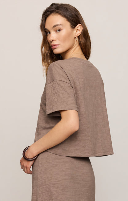 Sway Textured Cropped Tee