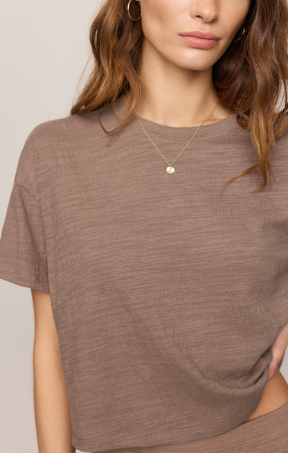 Sway Textured Cropped Tee