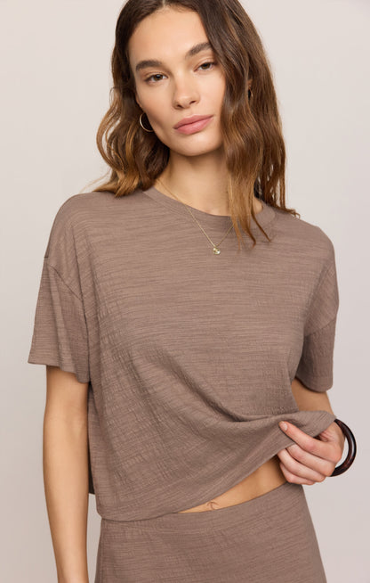Sway Textured Cropped Tee