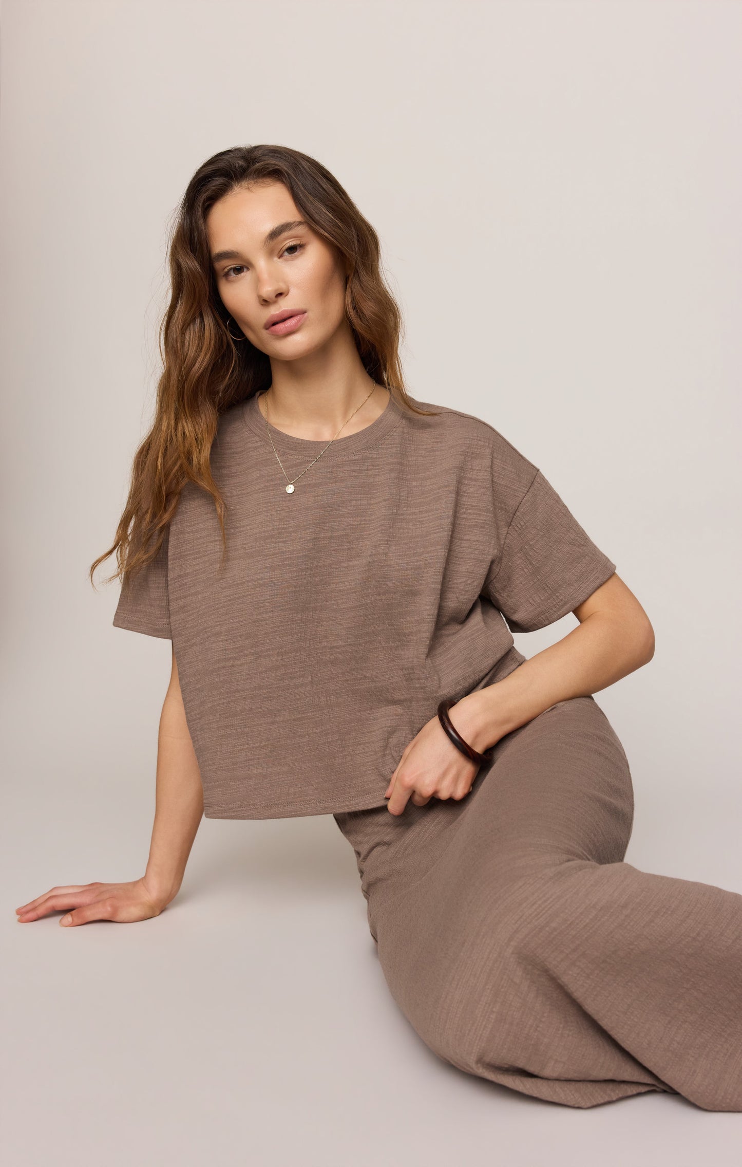 Sway Textured Cropped Tee