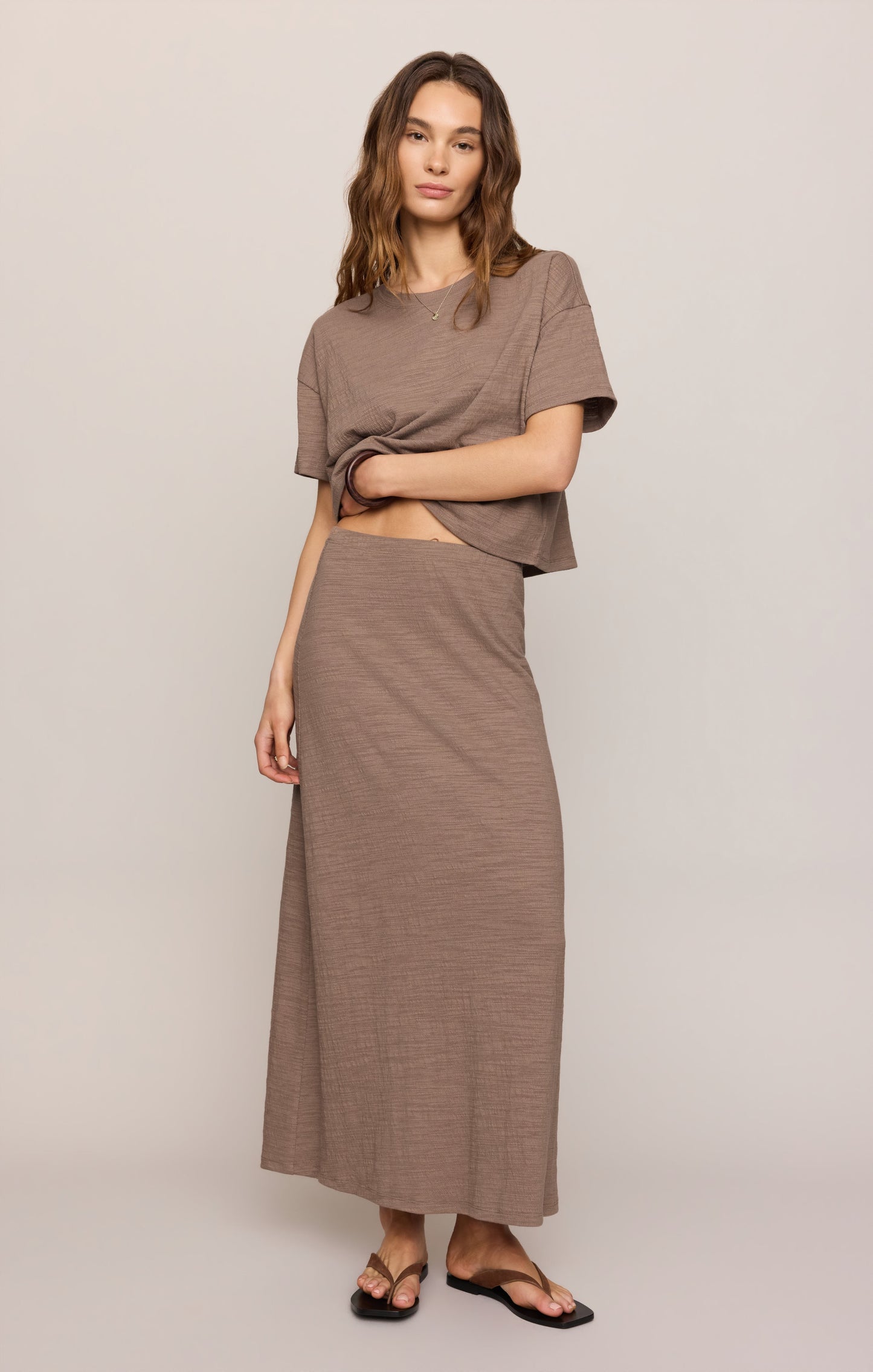 Sway Textured Cropped Tee