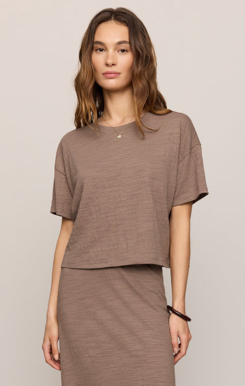 Sway Textured Cropped Tee