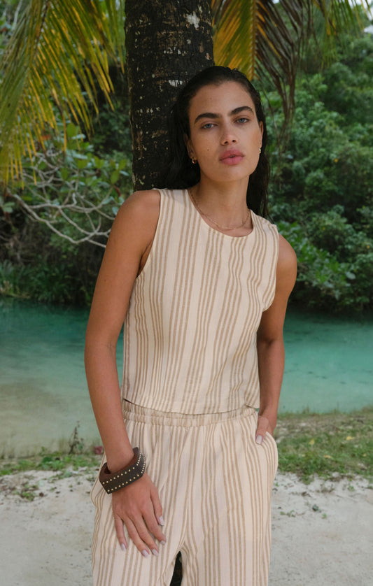 Sloane Knit Striped Tank Top