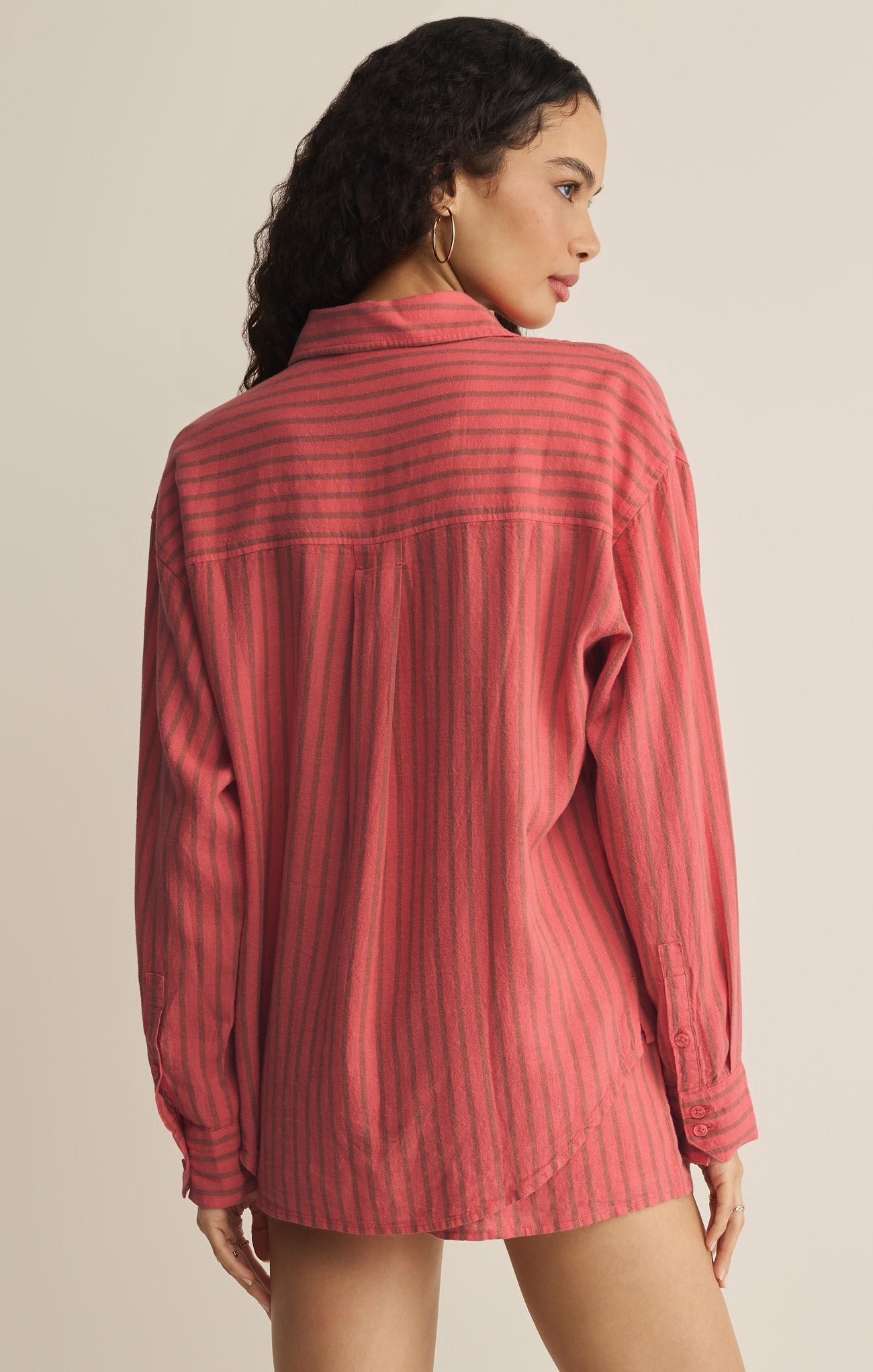 The Perfect Striped Linen Button Up