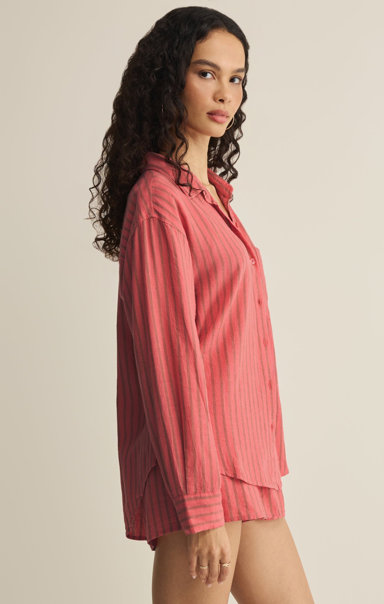 The Perfect Striped Linen Button Up